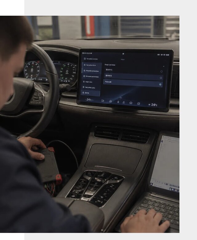 Русификация автомобиля BYD HAN для эксплуатации в Владикавказе
